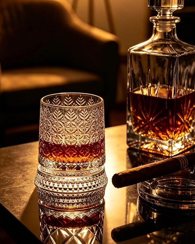 CEEFU 360° Spinning Whiskey Glasses Set - Image 4