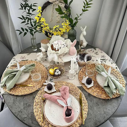 wonlex Easter Napkin Rings Set of 6, Dinner Party - Image 4