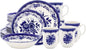 Tudor Royal 24-Piece Porcelain Round Dinnerware Set, Service by TudorEngland