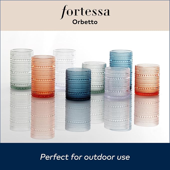 Fortessa Orbetto Outdoor Iced Beverage Cocktail Glass 4 Pack, 13 ounce - Image 6