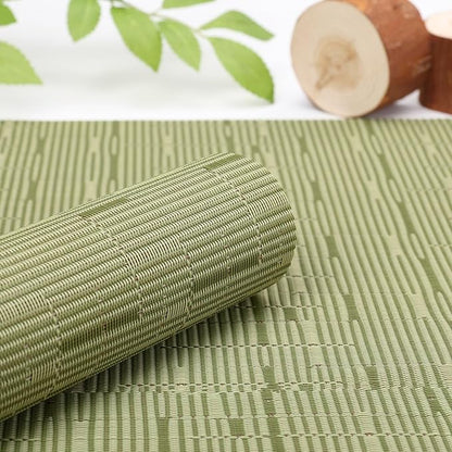 Myir JUN Green Table Runner Home Decor Dining Table Runners | Vinyl Table - Image 2