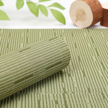 Myir JUN Green Table Runner Home Decor Dining Table Runners | Vinyl Table - Image 2