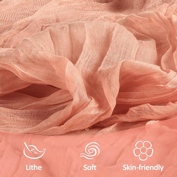 12 Pack Coral Cheesecloth Table Runner 10Ft Gauze Cheese Cloth Table Runner - Image 6