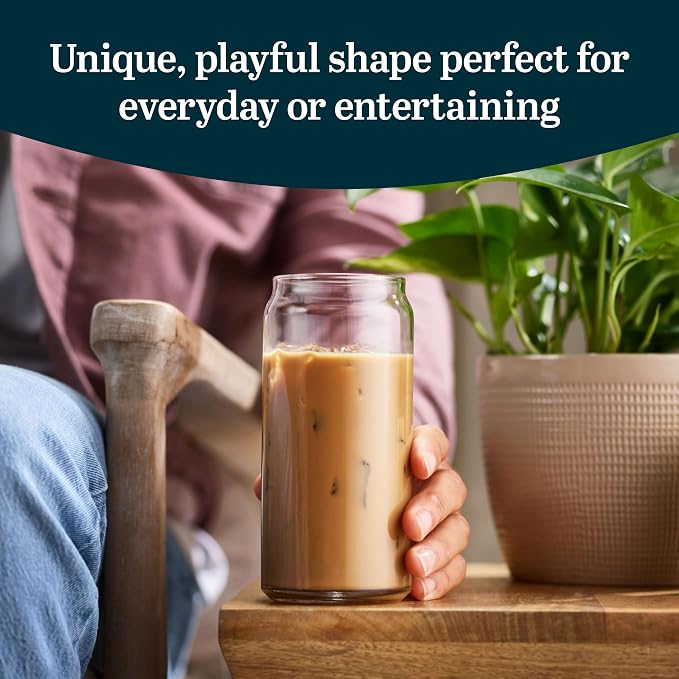 Libbey Classic Can XL Set of Drinking Glasses, Iced Coffee Cups Set of 4 - Image 4