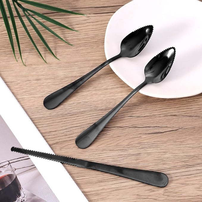3pcs Serrated Grapefruit Spoons and Knife Set, Stainless Steel Grapefruit - Image 3