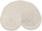 SHACOS 15 inch Round Braided Placemats Set of 12 by SHACOS