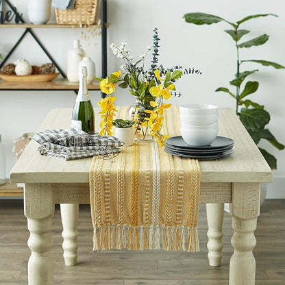The Home Talk Jute Cotton Hand Woven Table Runner/Placemats - Image 5