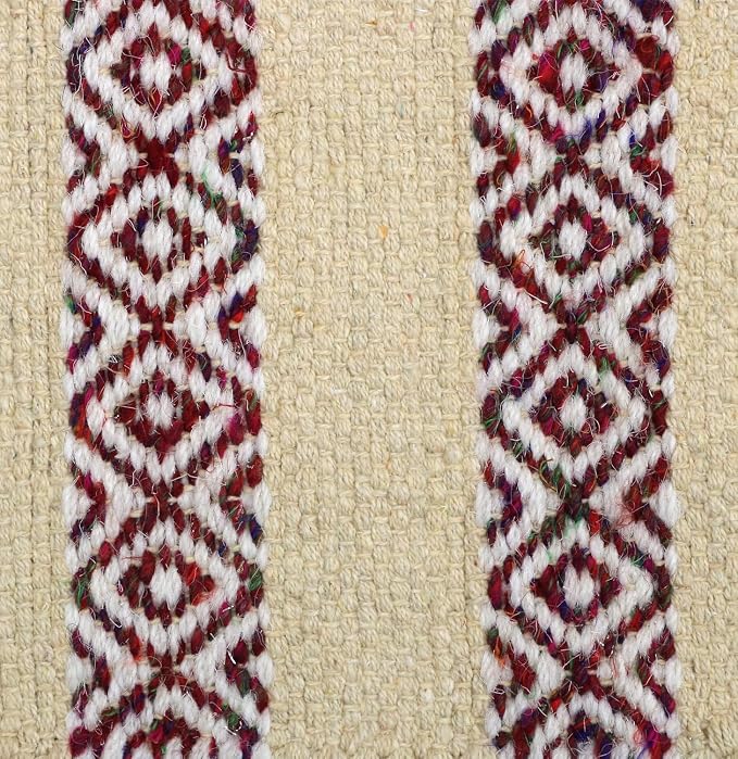 The Home Talk Handwoven Chocho Yarns Table Runner 4-6 Seater – Eco-Friendly - Image 5