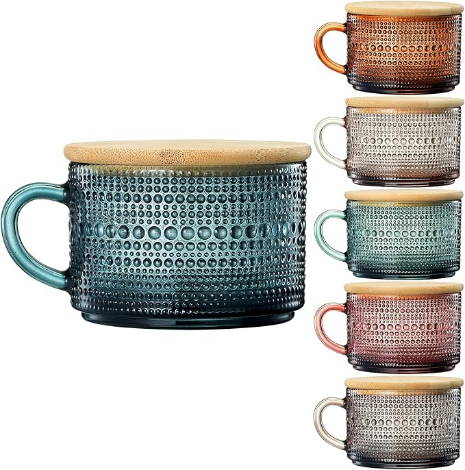 Khen Colors Glass Coffee Mugs Set - Image 7