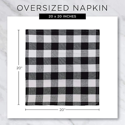 DII Checkered Tabletop Collection 100% Cotton, Machine Washable, Napkin Set - Image 10