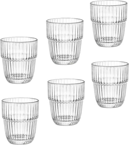 Bormioli Rocco Barshine 7 oz. Juice Stackable Tempered Drinking Glasses by Bormioli+Rocco