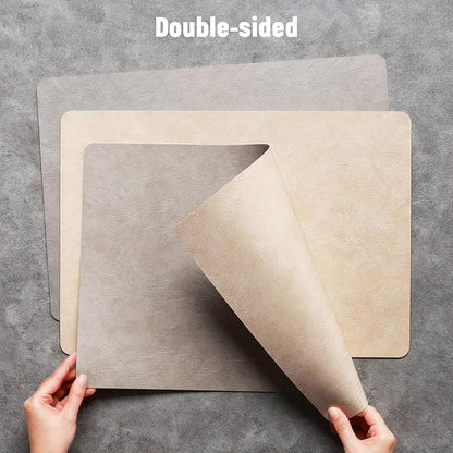 Vinyl Placemats Set of 4, Dual Sided Place Mats - Image 2