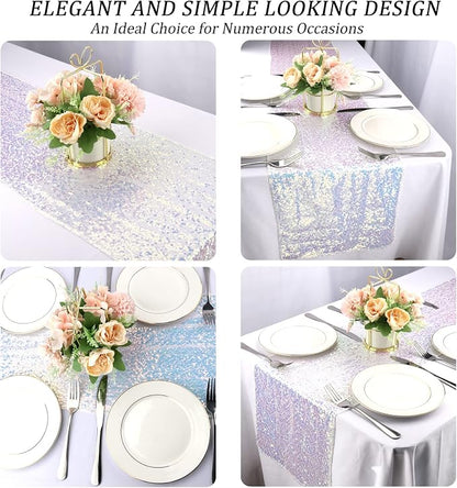 12 Packs Sequin Table Runner Glitter Dining Table Runner - Image 5