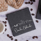 Blue Ridge Mountain Gifts - Omaha NE Skyline Coasters, Set of 4 - Omaha Nebraska Souvenir, Slate Coasters with Minimalist Skyline, Housewarming Gift for Friends, Family, & Neighbors
