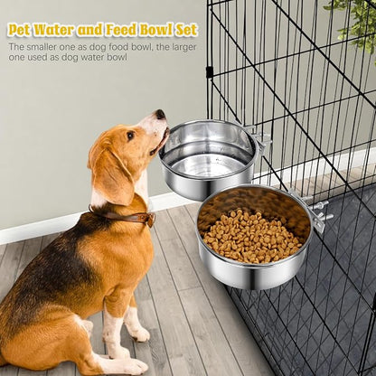 2 Pcs Medium Dog Food Water Bowl - Image 3