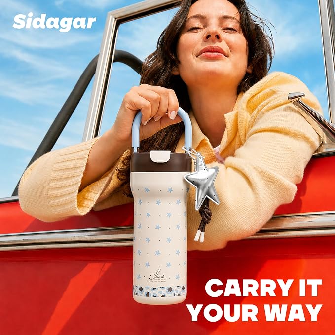 24 oz Insulated Tumbler Ceramic Stainless Steel Water Bottle, Leak Proof - Image 4
