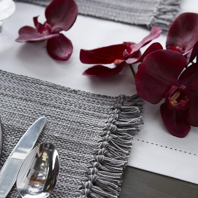 DII Variegated Tabletop Collection, Placemat Set3x19, 6 Piece - Image 5