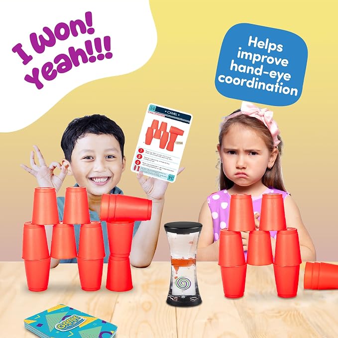 Gamie Stacking Cups Game for Kids - Image 4