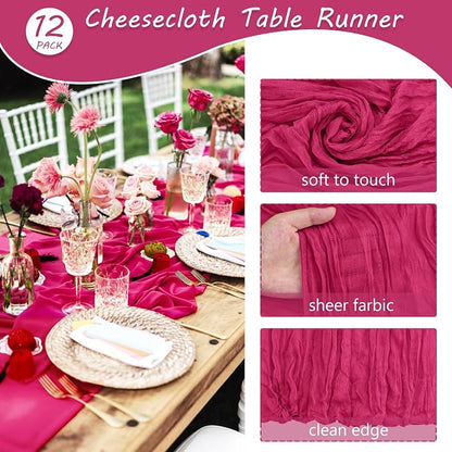 Fivenl Boho Gauze Table Runner - Image 4