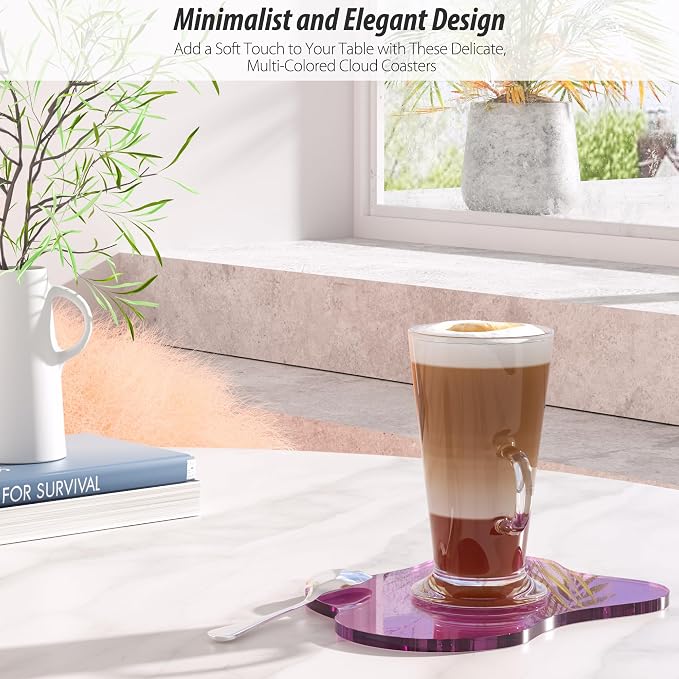 Acrylic Coaster Decorative Plates, Irregular Bar Drink Coaster - Image 7