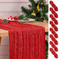 8 Pack Red Table Runner 17 x 108inch Cheesecloth Table Runner Boho Gauze Table by Lumaycens