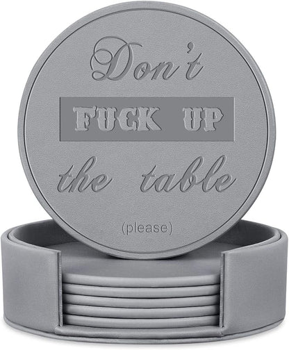 Funny Coasters, Perfect Housewarming Hostess Gifts, Protect Furniture from by THIPOTEN