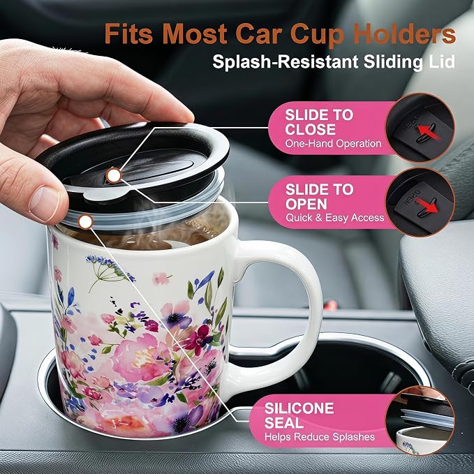 Topadorn 17oz Ceramic Travel Mug - Image 4