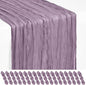 Showgeous 18 Pack Purple Cheesecloth Table Runner, 17 x 108 Inches | Boho by Showgeous