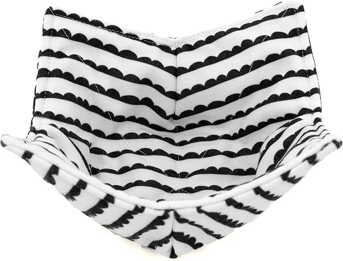 Cotton Microwavable Bowl Cozy, Microwave-Safe Hot Bowl Holders, Soup Bowl Cozy - Image 2