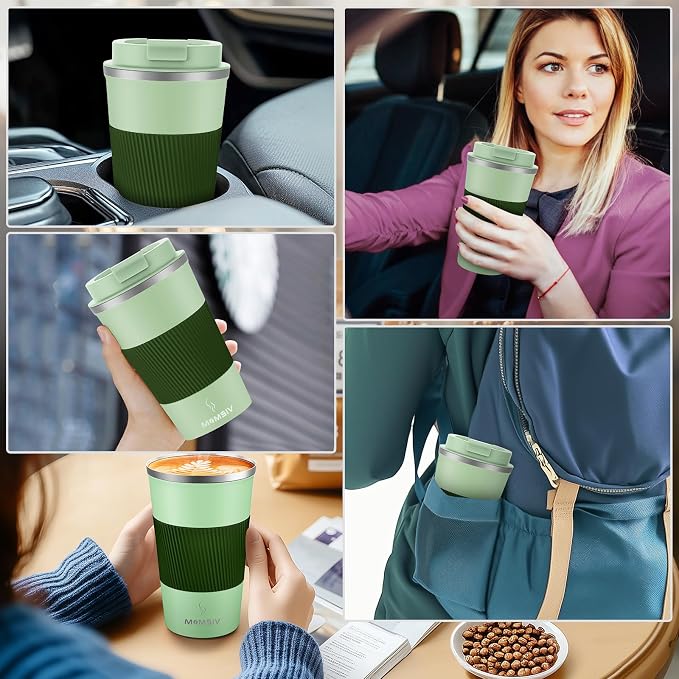 MOMSIV 17oz Travel Coffee Mug, Insulated Coffee Cup - Image 7