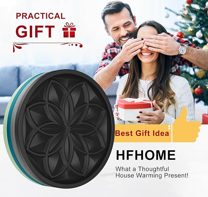 HFHOME Silicone Coasters Set, Bar Tabletop Protection - Image 6