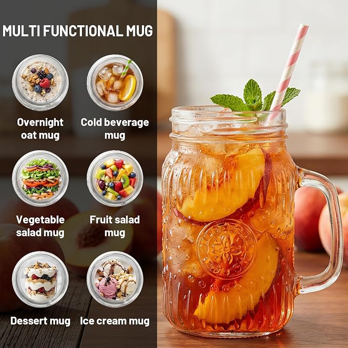 SUT Mason Jar Drinking Glasses - Image 3