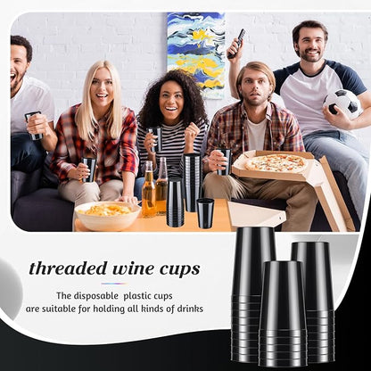 Mifoci 24 Pcs Stadium Plastic Cups Blank Reusable Drink Tumblers Bulk Stackable - Image 6