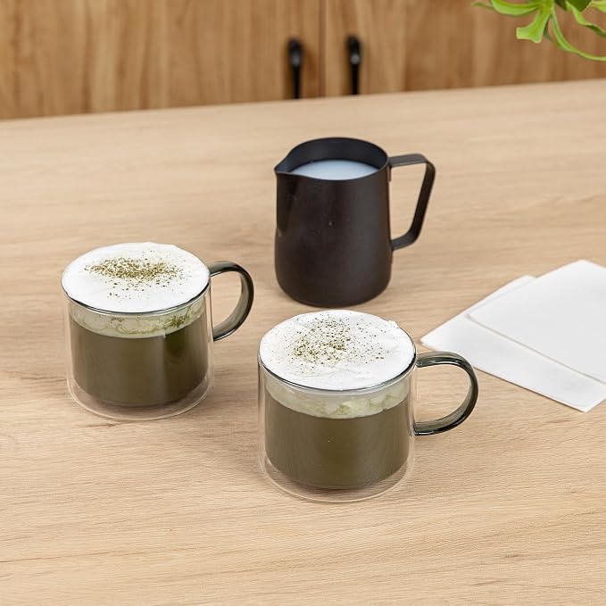 Restaurantware Coffee Cups 2 Pack of 11 oz Double Wall Glass Insulated Coffee - Image 4
