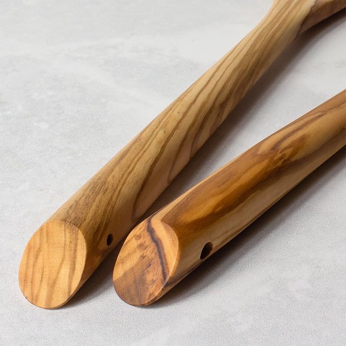 Rock & Branch Olive Wood Salad Serving Utensils, Pasta and More - Image 6