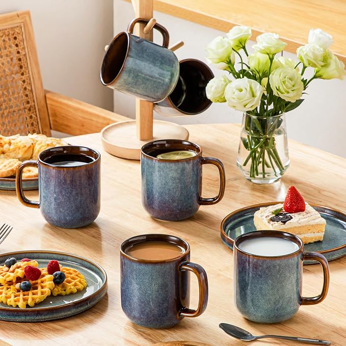 vancasso 16 oz Coffee Mugs Set of 6, Large Ceramic Mug - Image 6