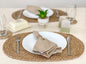 Set of 4 Jute Braided Oval Placemats – 13x19 Inch Rustic Natural Jute Table by ChardinHome