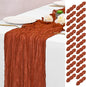 25 Pack Terracotta Fall Table Runner 17 x 108inch Cheesecloth Table Runner Boho by Lumaycens