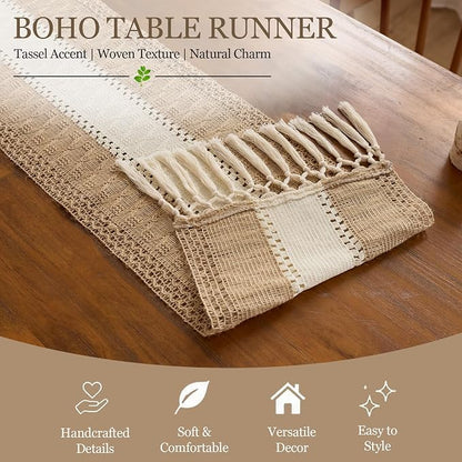 Baccessor Boho Macrame Table Runner - Image 4