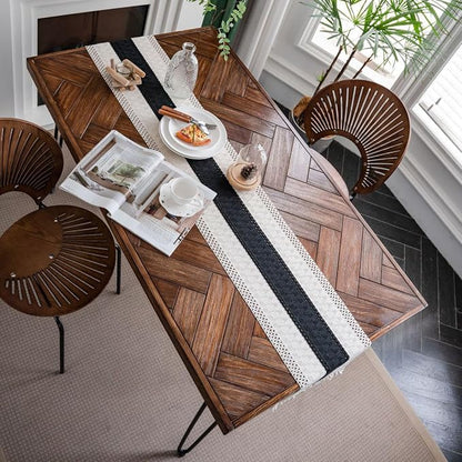 ZAIIVE Geometric Patterned Table Runner - Image 4