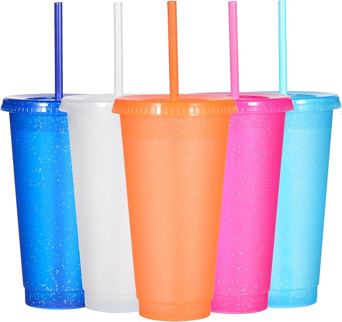 Suertestarry Tumbler with Straw and Lid, Water Bottle Iced Coffee Travel Mug Cup by Suertestarry