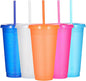 Suertestarry Tumbler with Straw and Lid, Water Bottle Iced Coffee Travel Mug Cup by Suertestarry