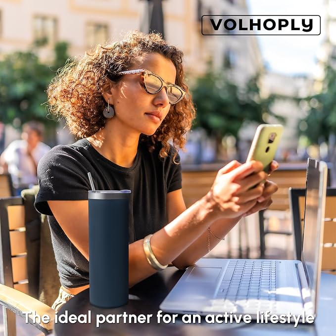 Volhoply 12 Pack Skinny Tumblers - Image 7