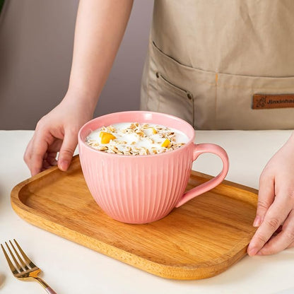 24oz Soup Mug with Handle & Lid, Microwave Soup Bowl/Cup, Ice Cream and - Image 6