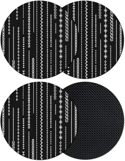 Contemporary Geometric Coasters Set of 4, Absorbent Coasters by Unknown