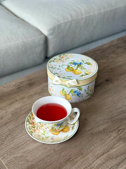 STP GOODS Bone China Tea/Coffee Cup and Saucer in Gift Box Fine Bone China - Image 5