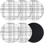Modern Minimalist Lines Coasters Set of 6, Absorbent Coasters by Unknown