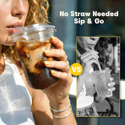 100 Pack 16 oz Round Bottom Plastic Cups - Image 5