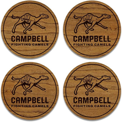 LazerEdge Campbell Camels Wooden Coaster Set - Cherry Wood - Officially Licensed Product - 4-Pack