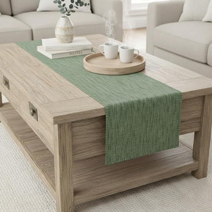 Short Coffee Table Runner Cotton Modern Kitchen Table Runner - Image 2